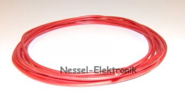 16808-2 Silikonkabel 0,75mm² rot 1 mtr. 