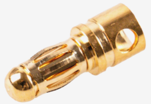 40019 Goldkontaktstecker 3,5mm 10 Stück