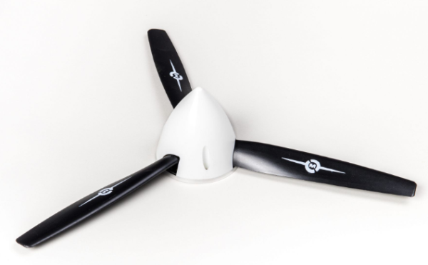 726121 Spinner 51mm/3-Blatt ALU-Rückplatte weiß