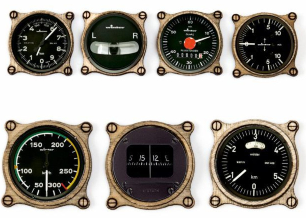 7335/22 Cockpit-Instrumente klassische Form 1:3