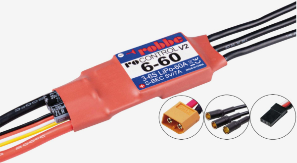 8737 BL-Regler RoControl 6-60 V2 3-6S XT60
