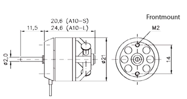 97100007 BL-Motor Hacker A10-7L 2200kv 2S
