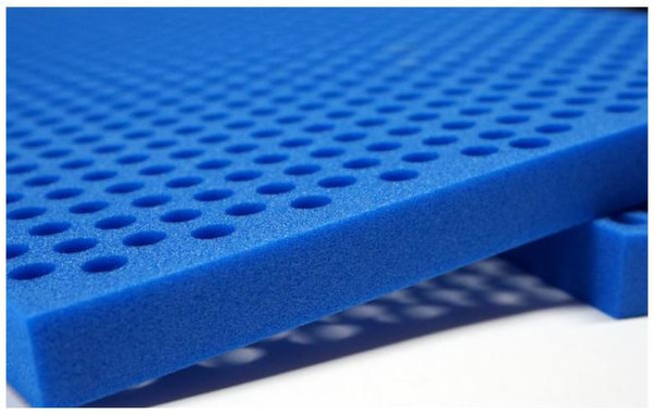 A19000 Schaumstoff-Lochplatte 12mm Blau 2 Stück