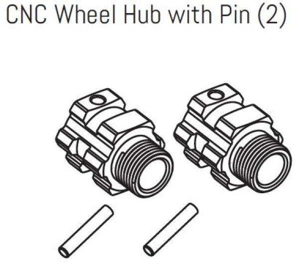 1710055 Radmitnehmer 17mm 1:7 Star Offset 2x