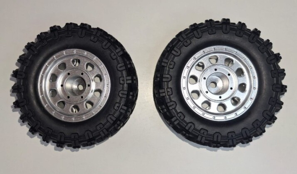 012-P12Y10S Kompletträder silber, 2 Stück Hyper Go SC