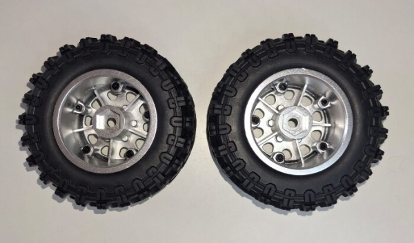 012-P12Y10S Kompletträder silber, 2 Stück Hyper Go SC