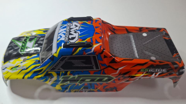 AM013-22707-02 Karosse AM-1:20 MAX-20 Gelb/Blau/Orange