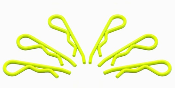 AM103118 Karoklammern 40x2,0mm (1:8) fluoreszierend-gelb 6 Stück
