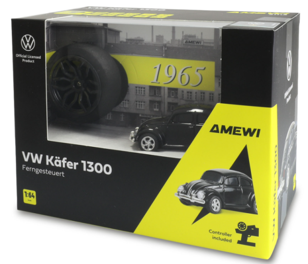 21113 VW Käfer 1300 aus Metall mit Pistolenfernsteuerung 1:64 RTR schwarz