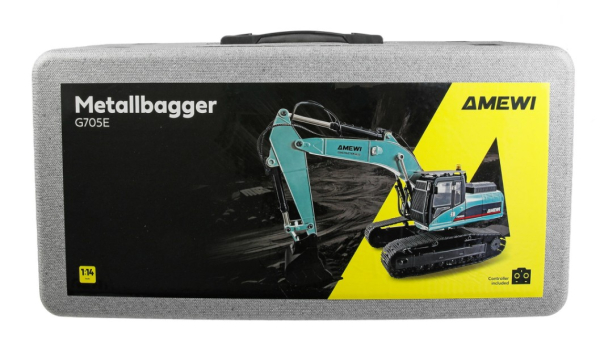 22748 G705E Bagger Metall 1:14 RTR petrol