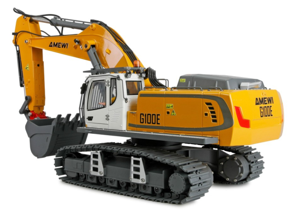 22749 RC-Bagger G100E 1:19 Vollmetall gelb