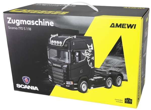 SCANIA 770S 6x4 RTR 1:18 SCHWARZ