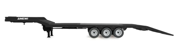 22761 Tieflader-Sattelauflieger Dreiachser für Scania 1:18 schwarz