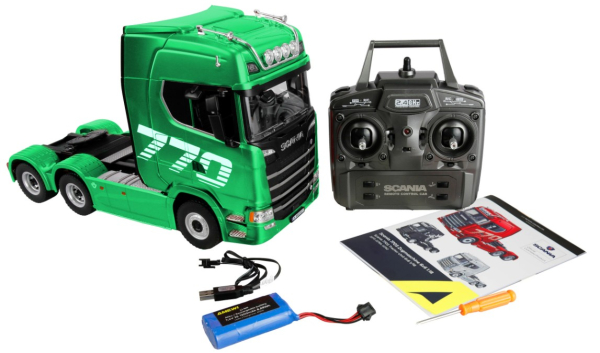 22770 SCANIA 770S 6x4 RTR 1:18 GRÜN/Devil 
