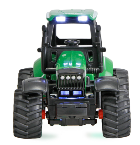 22790 Traktor aus Metall mit Anhänger 1:64