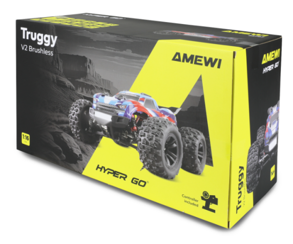 22797 Hyper Go Truggy V2 brushless 4WD 1:16 RTR blau/rot