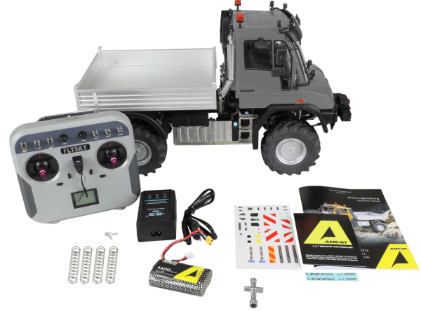 22802 Mercedes-Benz U319 Unimog Geräteträger 4WD 1:14 RTR anthrazit