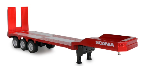 22808 Scania 770 S Zugmaschine + Tieflader-Sattelauflieger 6x4 1:24 RTR rot