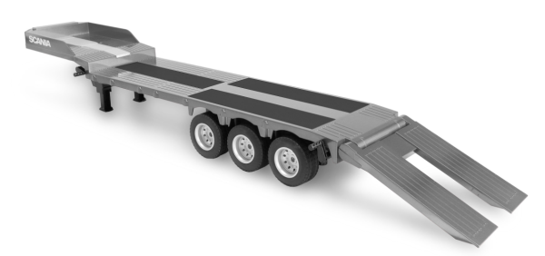 22809 Scania 770 S Zugmaschine + Tieflader-Sattelauflieger 6x4 1:24 RTR siber