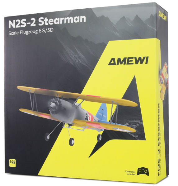 24148 AMXFlight N2S-2 Stearman 360mm 6G/3D 6-Kanal RTF