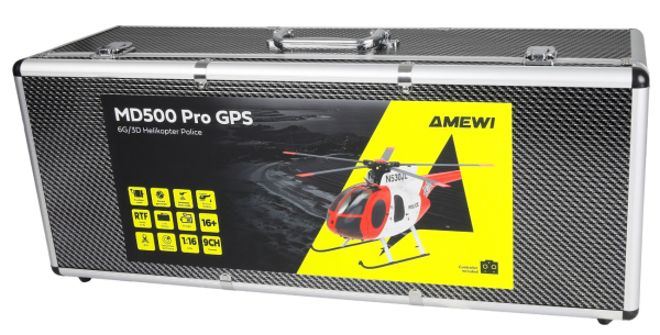 25374 MD500 Pro GPS Helikopter Police 9-Kanal 3D/6G RTF