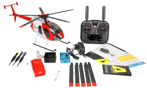 25374 MD500 Pro GPS Helikopter Police 9-Kanal 3D/6G RTF