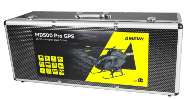 25375 MD500 Pro GPS Helikopter Black-Edition 9-Kanal 3D/6G RTF