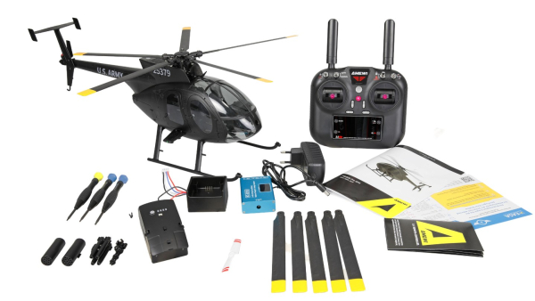 25375 MD500 Pro GPS Helikopter Black-Edition 9-Kanal 3D/6G RTF
