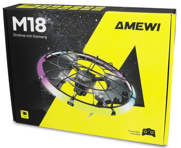 25376 M18 Brushless-Drohne mit Kamera & LED-Ring RTF