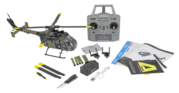 25378 Bo105 Helikopter Bundeswehr brushless 6-Kanal 3D/6G RTF