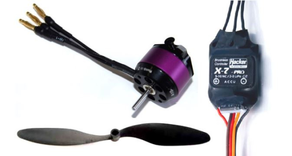 BL-SET ERASER-V3 Motor/Regler/Luftschraube