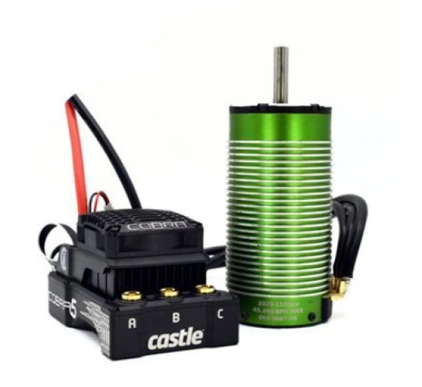 CC010-0179-02 Cobra 5 8S 33.6V ESC, 2028-1100KV Motor Combo 1/5