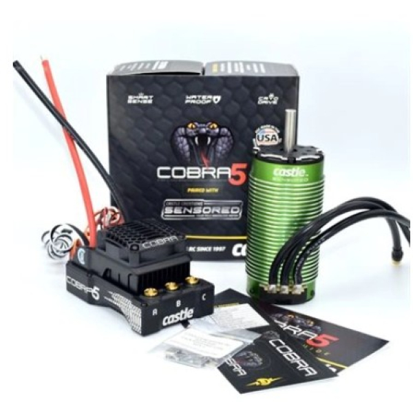 CC010-0179-02 Cobra 5 8S 33.6V ESC, 2028-1100KV Motor Combo 1/5