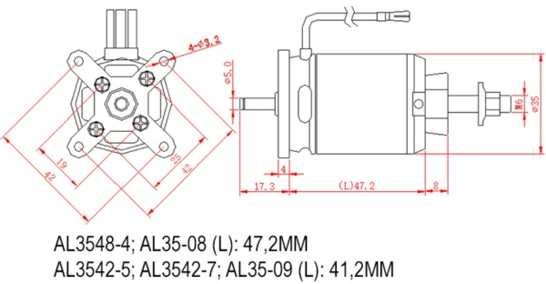 AL35427 BL-Motor DP AL 3542-7 810kv