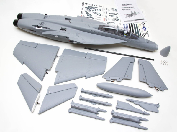 DPFMS100P FMS F-18F EDF 70 PNP grau - 87cm