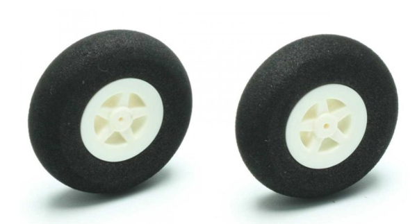 X3416-40 Räder 40mm Slowfly Felge weiß 2 Stück