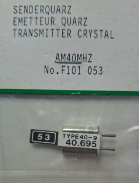 F101053 Sender-Quarz AM 40 MHz Kanal 53