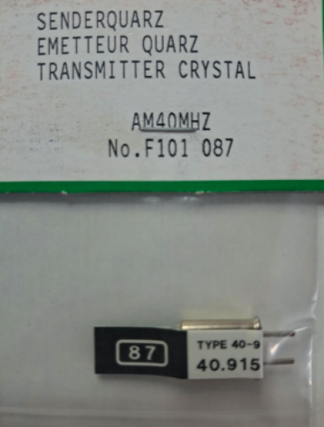 F101087 Sender-Quarz AM 40 MHz Kanal 87