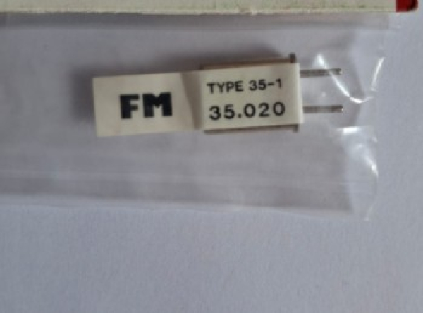 F103062 Sender-Quarz 35 MHz Kanal 62