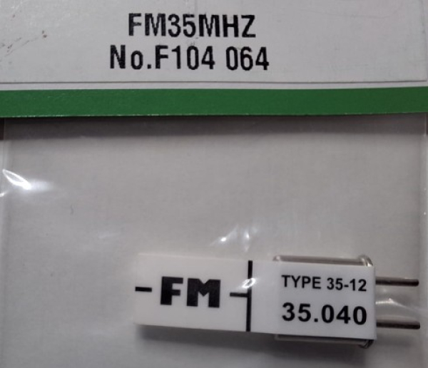 F104064 Empfänger-Quarz FM 35 MHz Kanal 64