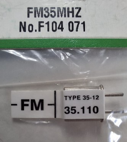 F104071 Empfänger-Quarz FM 35 MHz Kanal 71