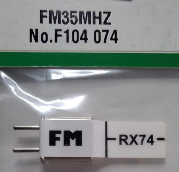 F104074 Empfänger-Quarz FM 35 MHz Kanal 74