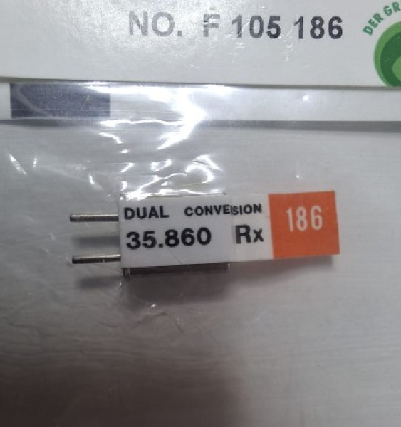 F105186 Empfänger-Quarz FM-DS 35 MHz Kanal 186