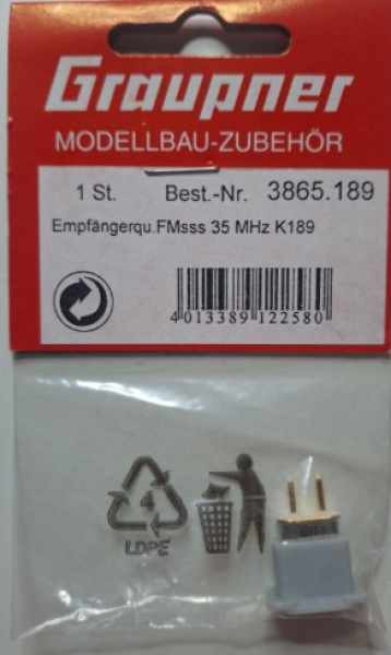 3865.189 Graupner Senderquarz | 35Mhz | K189