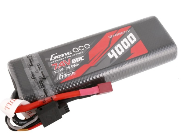 GEA402S60DGT Lipo 7,4/4000 Gens-60C HC/Rund"GT" D/XH