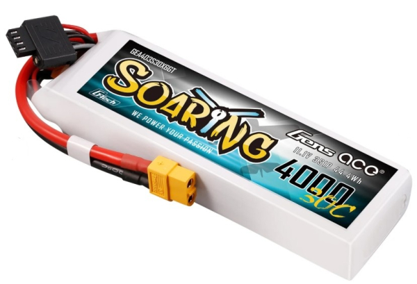 GEA403S30X6GT Gens Ace 4000mAh 3S 30C Lipo Akku mit XT60 | Segeln | G-Tech