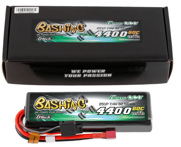 GEA442S60DGT Lipo/Car 7,4/4400 Bashing -60C HC/rund