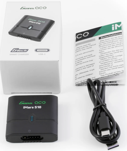 GEAS10-EB Gens ace iMars S10 Portable Smart Charger | DC 10W | 2-3S