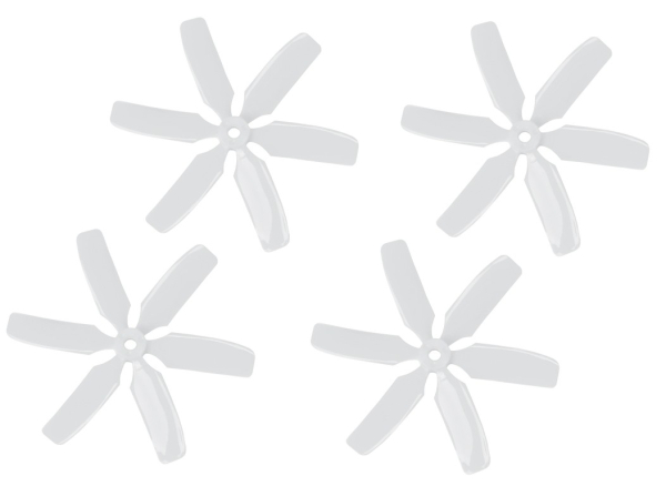 2958.4X4.6L Luftschraube 4x4,6"/6-Blatt Weiß CCW/L