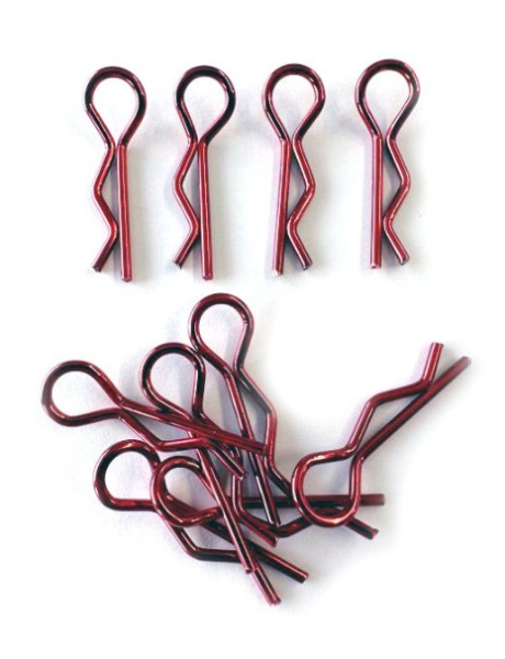 HSPX056 Karosseriesplinte 1/8 rot H-SPEED 5x links, 5x rechts